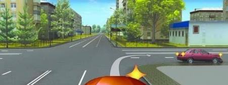 Right reversing at the marked track is