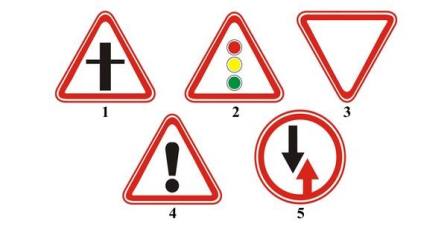 What sign requires you to give way to vehicles traveling on an intersecting road?