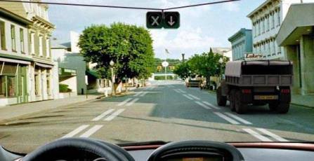 What does this road marking indicate on the roadway?