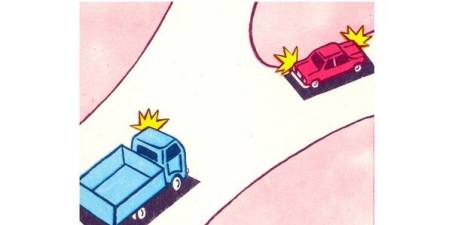 The driver of which vehicle must give way?