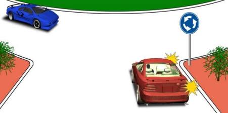 Which vehicle should give way?