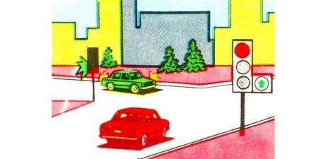 The driver of the red car: