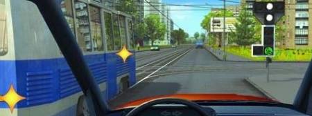 At this intersection the driver